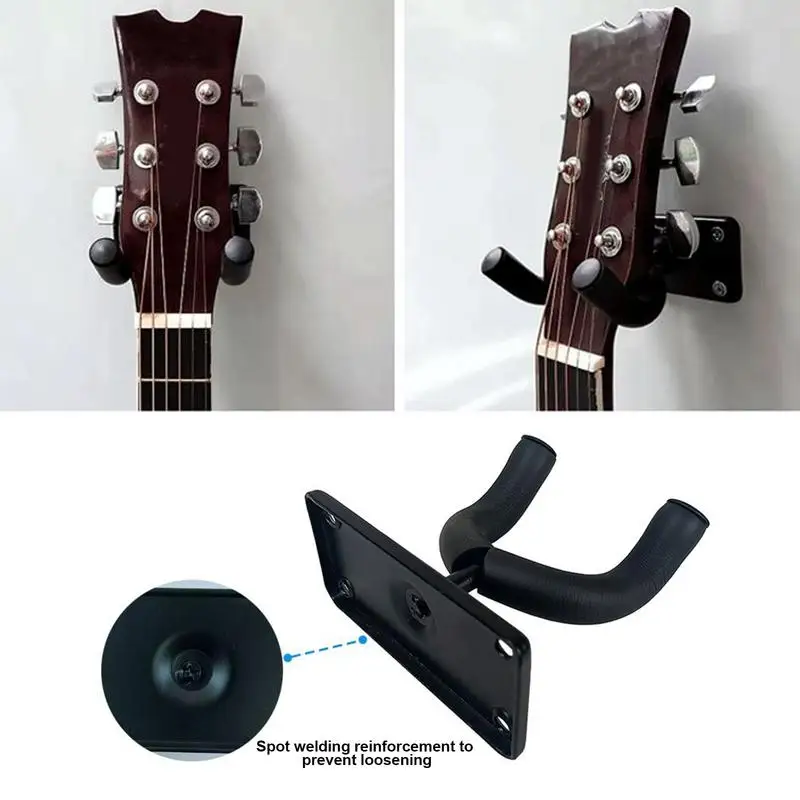 Вешалка для гитарного крючка 2 шт. деревянная вешалка скрипки металлический