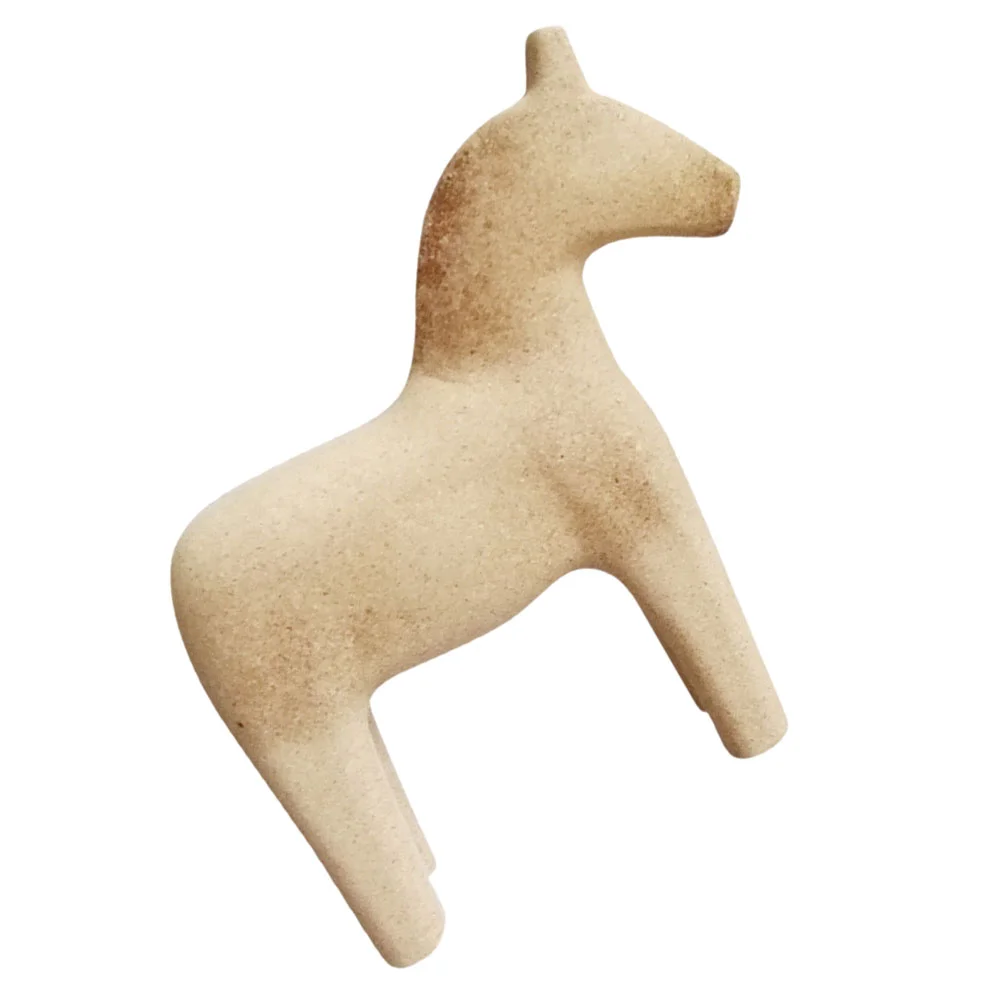 

Horse Wooden Figure Desktop Diy Wood Ornament Kids Decor Ornaments Toys Statue Unfinishedpainting Vintage Craft Dala Pegneutral
