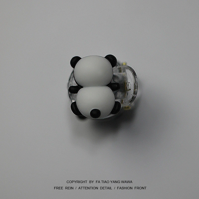 

Bored to wear a panda's small back! hairpin