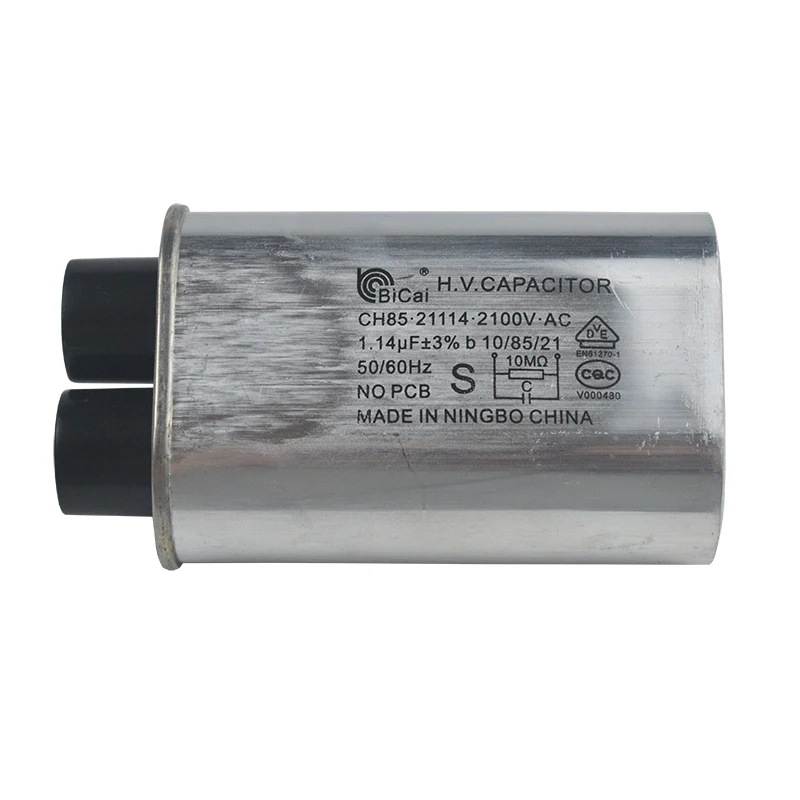 Original microwave oven high voltage capacitor 2100V 1.14UF for Panasonic microwave oven replacement