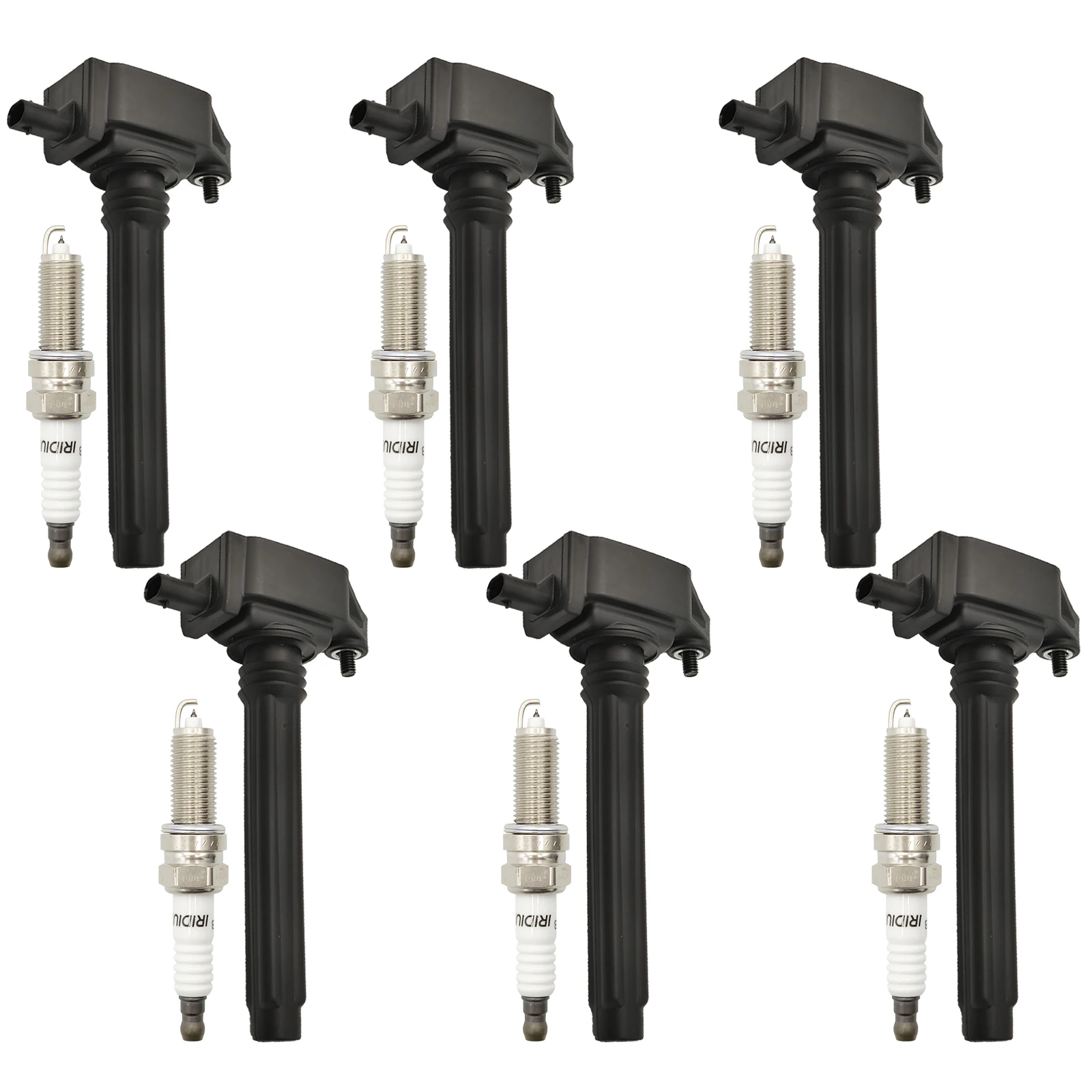 6PCS зажигательная катушка и иридиевые свечи зажигания UF648 36-8196 5149168AI 5C1848 0221504032 5149168AH соответствует DODGE джип RAM (art.: 3920cf72503ed) - 3920cf72503ed