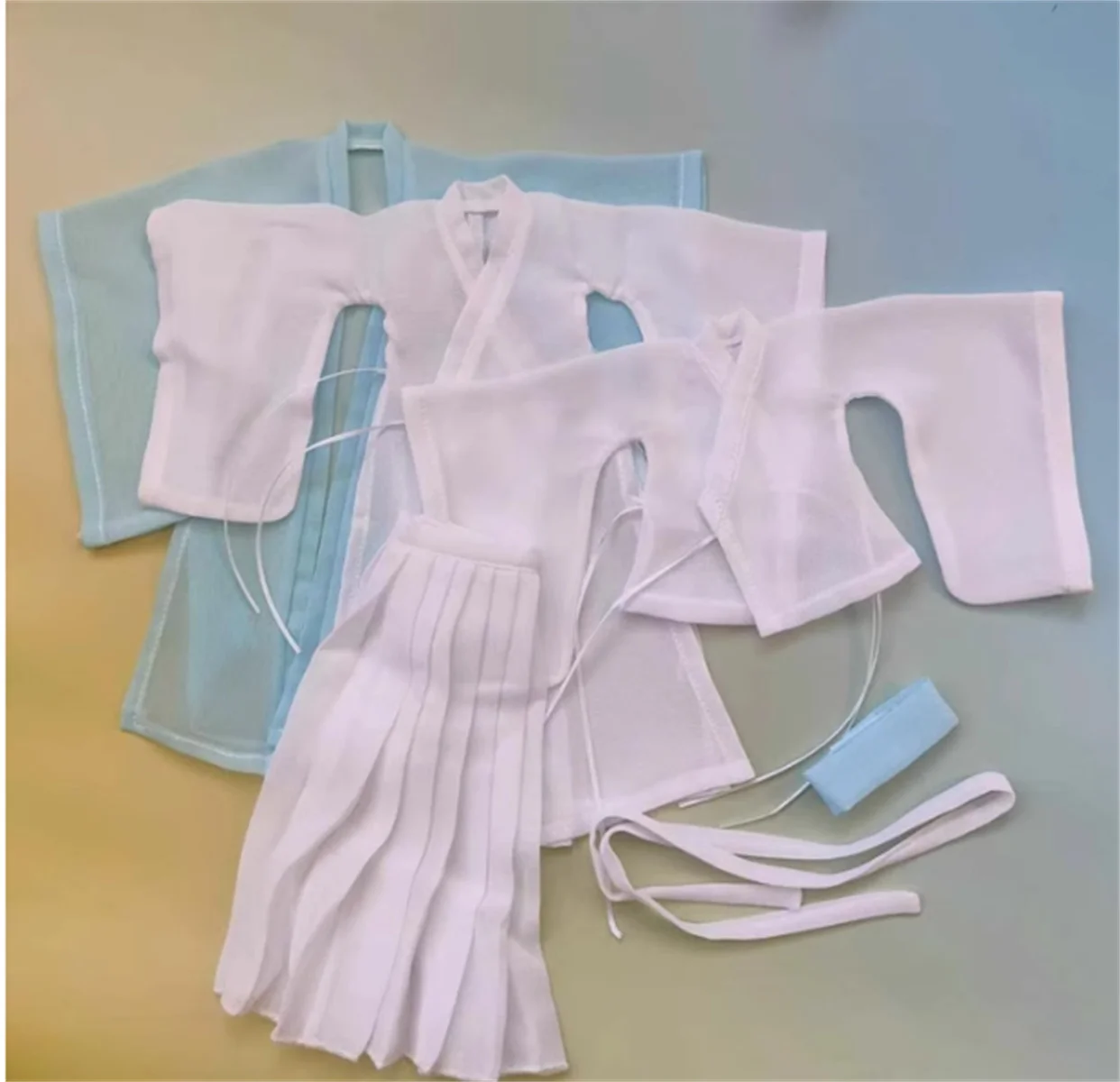 Длинное пальто платье масштаб 1/6 женский и мужской ханьфу китайский наряд