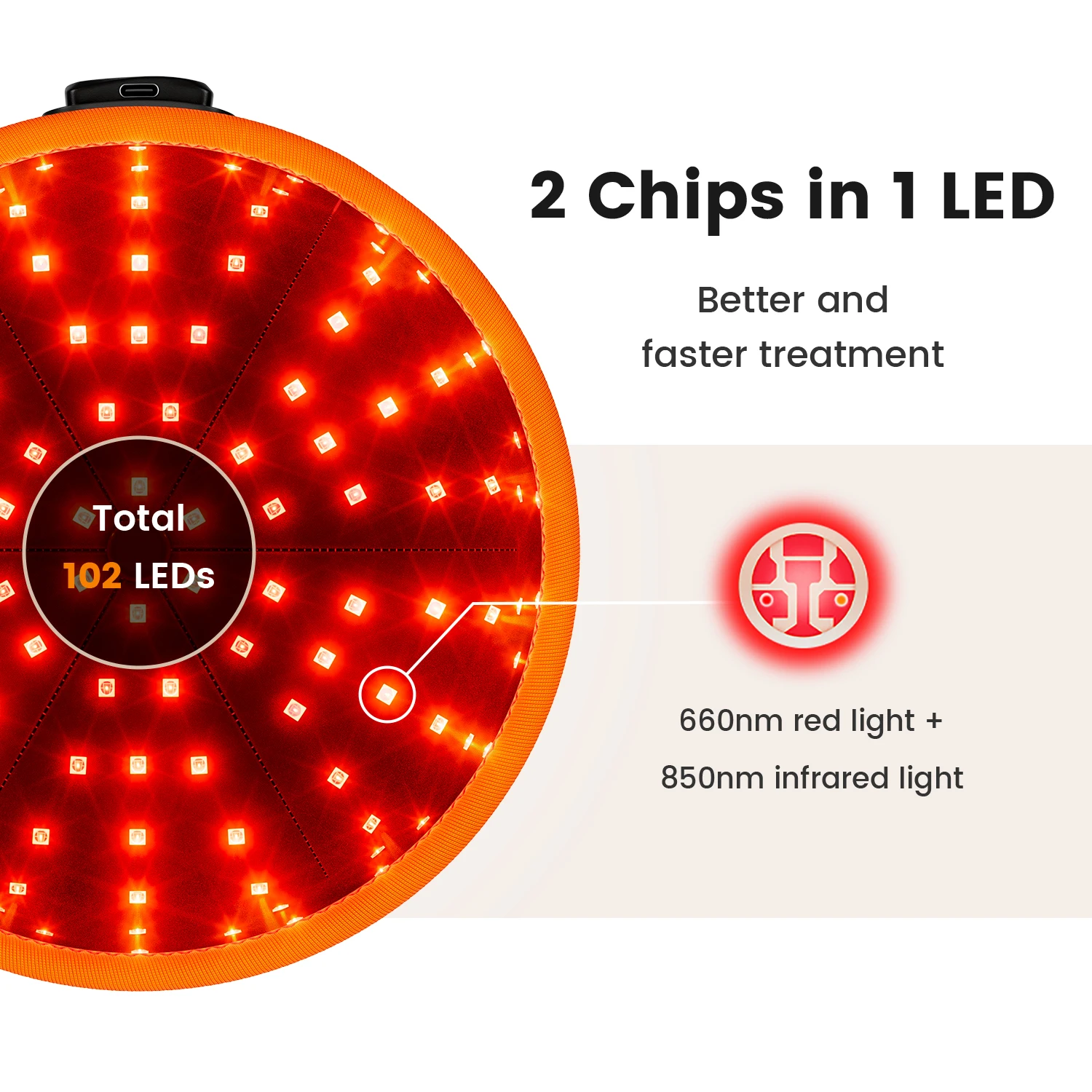 Красная лампа для роста волос средство ухода за волосами
