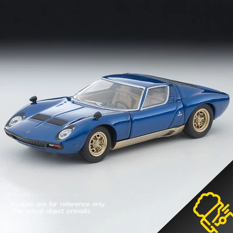 Фото В наличии: Коллекционная модель автомобиля Miura SV 1:64, синяя, из литого сплава, имитация, креативный декоративный предмет, праздничный подарок №1