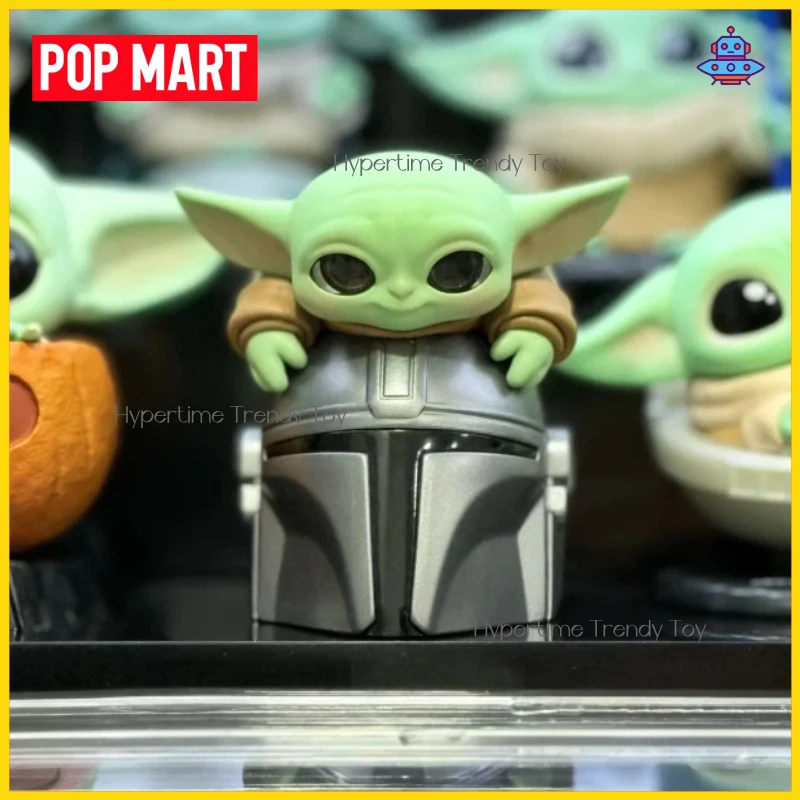 Фото Оригинальные фигурки Popmart Star Wars Grogu из серии Tiny But Mighty, коллекционные игрушки в закрытой упаковке, модные украшения для рабочего стола, подарки-сюрпризы №4