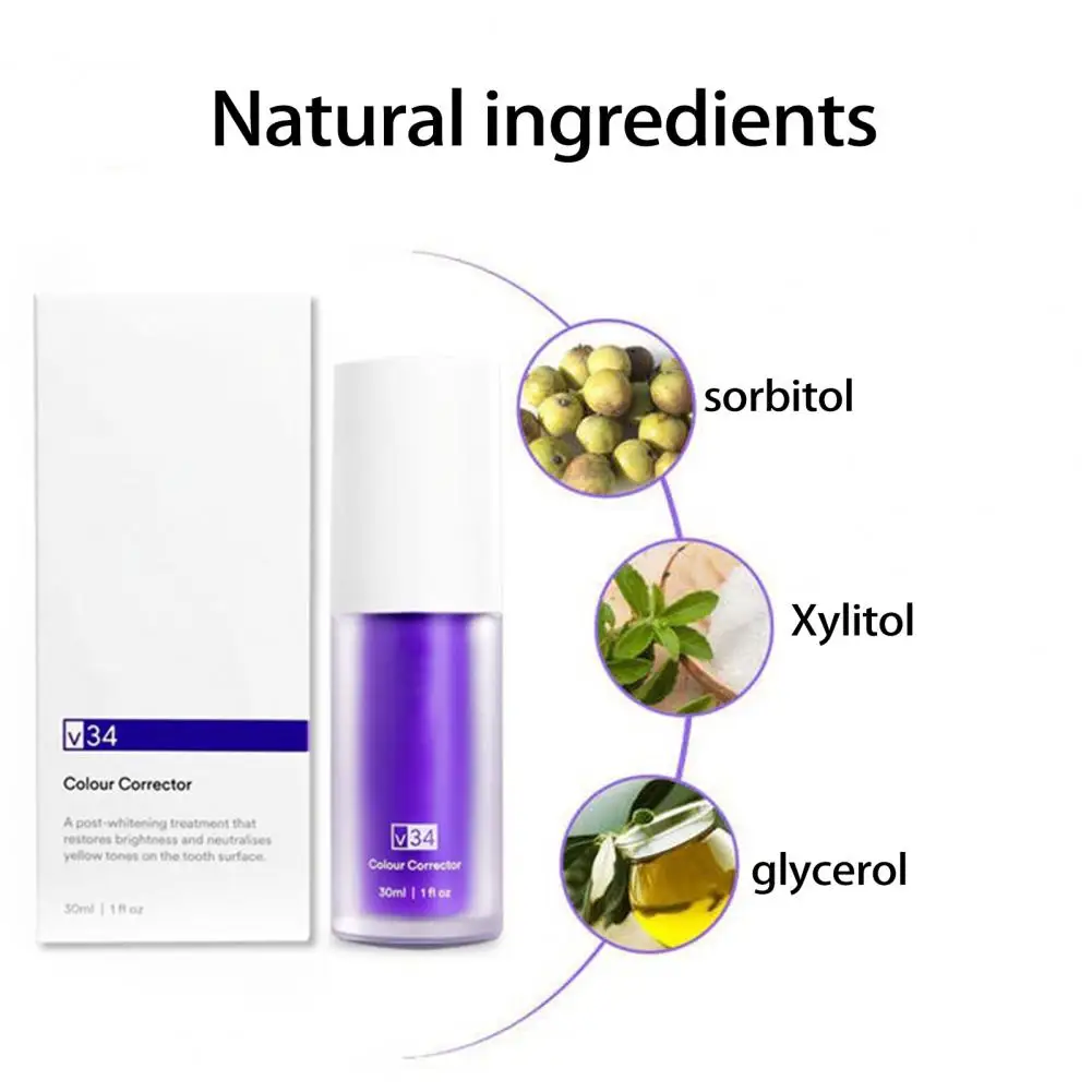 

Полезная зубная паста для удаления запаха рта, фиолетовая зубная паста, зубная паста для защиты десен, Глубокая очистка