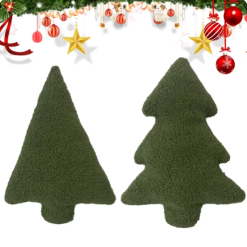 Рождественская елка декоративная подушка Мягкая Милая плюшевая для спальни