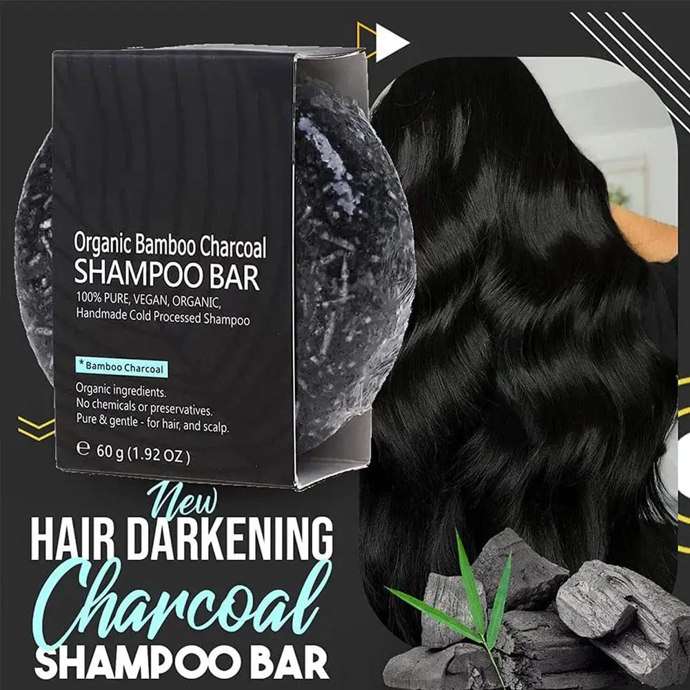 

Hair Darkening Natural Shampoo Bar Soap Organic Mild Formula Reverse Shampoo Polygonum Cleansing Essence Gray Hair Hair Hai W3F2