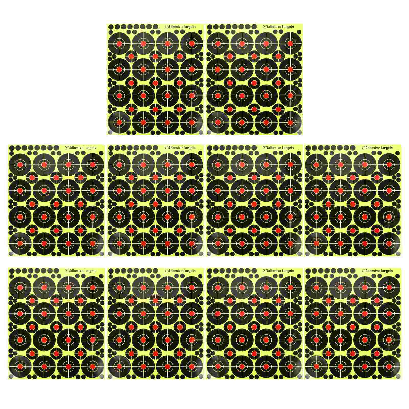 

10pcs Outdoor Target Papers Splatter Reactive Targets Target Papers Shooting Practice Papers for Training