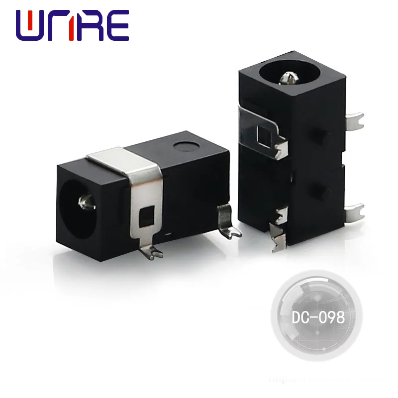 

DC-098 5P Горизонтальная розетка постоянного тока 1A12V Интерфейсный адаптер Оборудование Черный разъем Женский порт зарядки постоянного тока