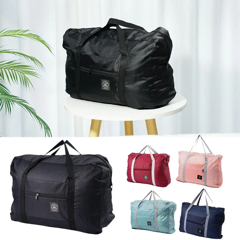 5 Colors Nylon Foldable Travel Bags Large Capacity Dropshipping Handbags Unisex Travel Men Bag Luggage Bags Women WaterProo F3A3