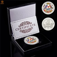 love story affectionate peony parrot forever love happiness love is precious silver plated collectible value coin and gifts wb