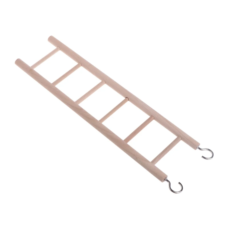 

Birds Toy Natural Wooden Ladders Hanging Swing Scratcher Perch Pet Climbing Toy