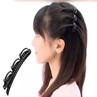 1pc new double hair pin clips black hair clips barrette comb hairpin hair disk bump hair styling tools