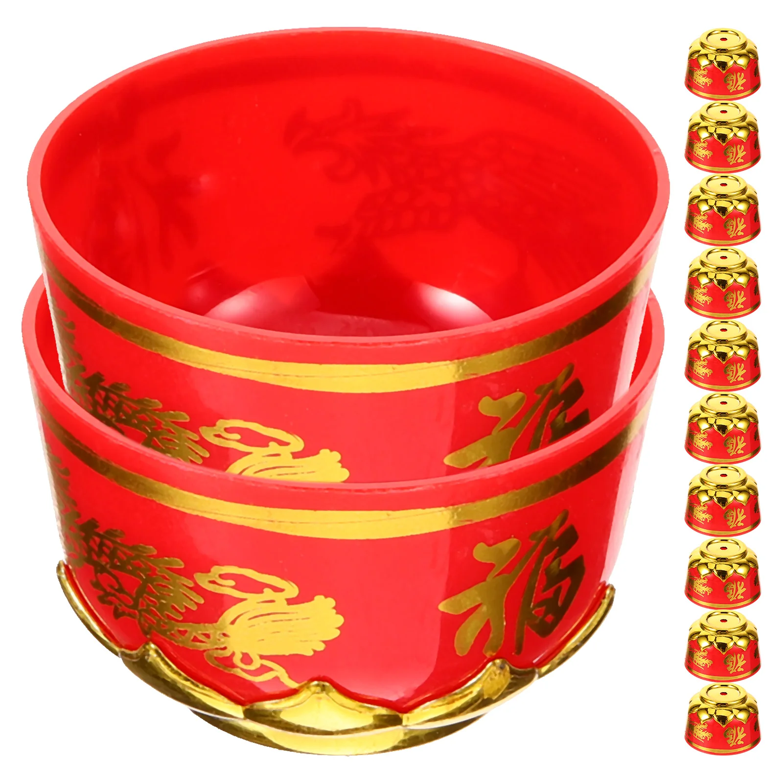 

24pcs Decorative Holy Water Cup Auspicious Offering Bowl Multi-functional Storage Cup