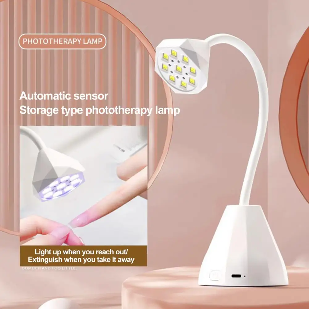 Лампа для ногтей со шлангом на гибкой стойке лампа с регулируемым углом