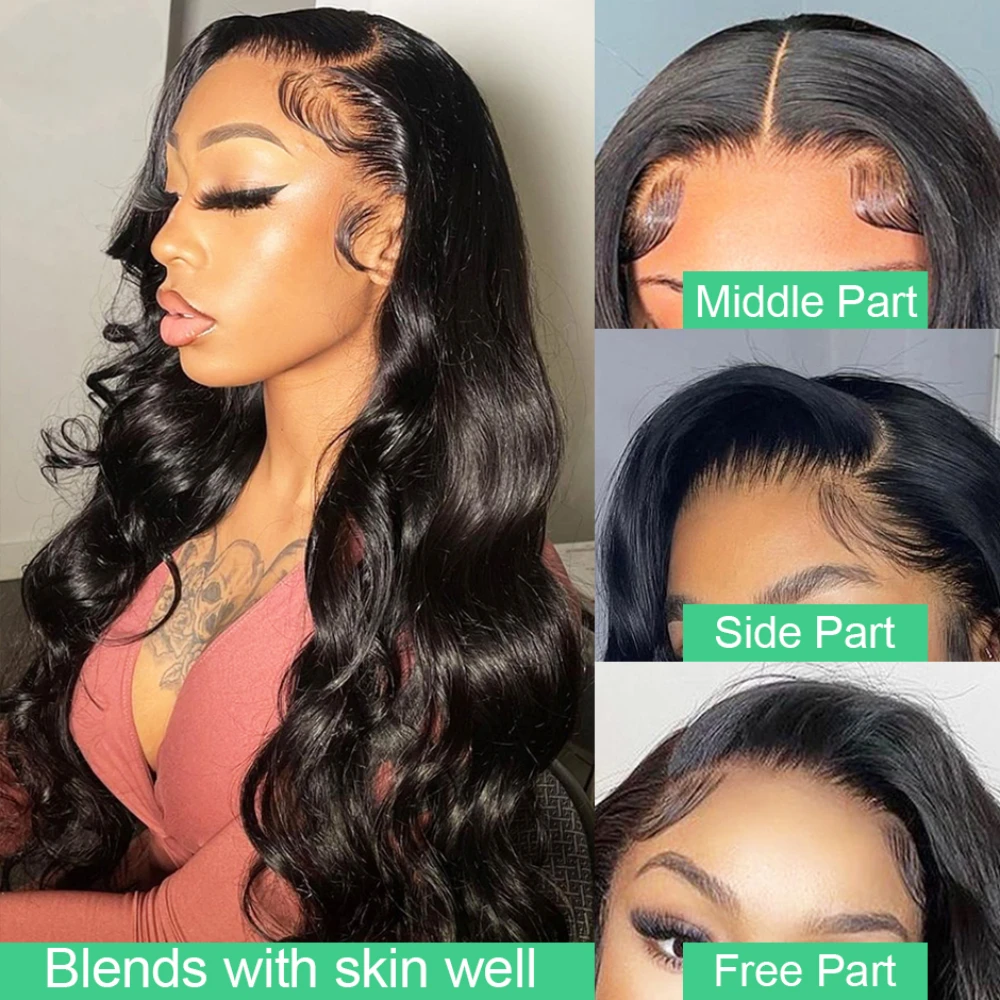 Бразильские парики из человеческих волос на сетке спереди для черных женщин 4x4 с