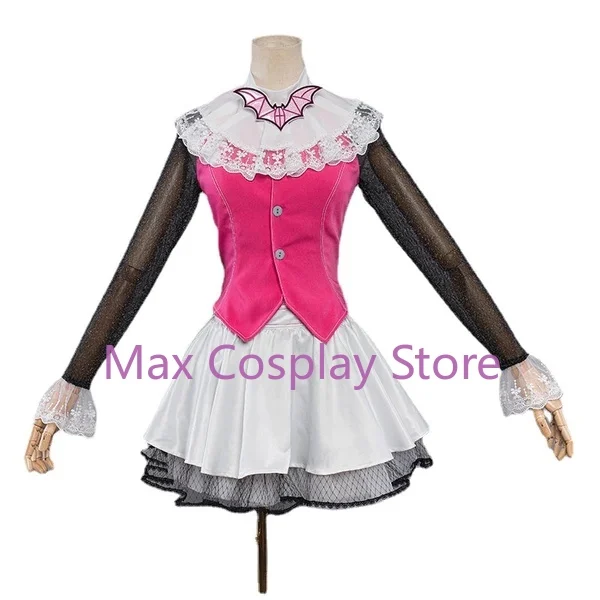 Фото Max Monster Fantasy High Draculaura Косплей Костюм Парик Обувь Сапоги Розовый Костюм Вампир Аниме Женский Косплей Костюмы на Хэллоуин №2