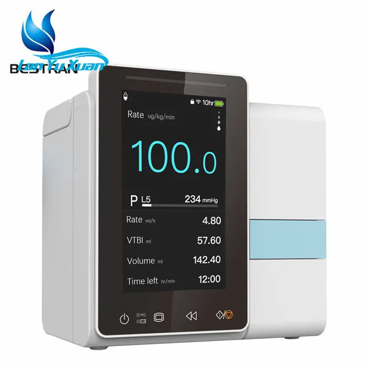 

BT-IP03 Bestran 4.3 inch Touch Screen user friendly Hospital Clinic Electric Infusion syringe pumps