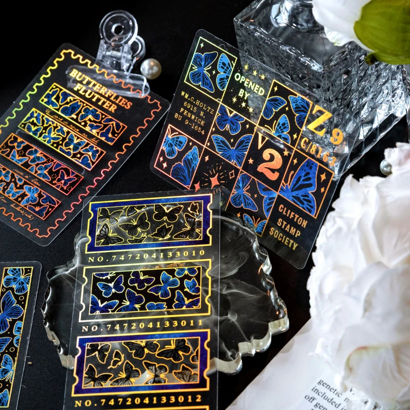 Альбом с бабочками 10 листов для стикеров Самоклеящиеся украшения разноцветными