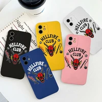 tv show stranger things 4 phone case for iphone 11 12 13 11 pro xs xr max 8 x se xr hellfire club candy case