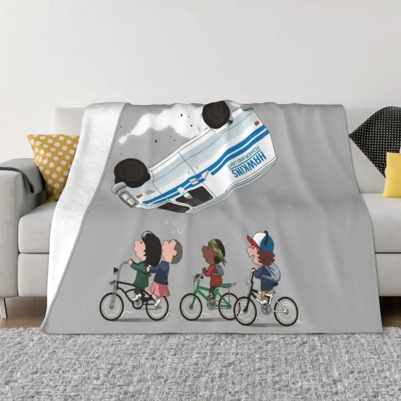 

Stranger Things Merch Blanket 3D Printed Soft Flannel Fleece Warm Throw Blankets for Home Bedroom Sofa Bedspreads