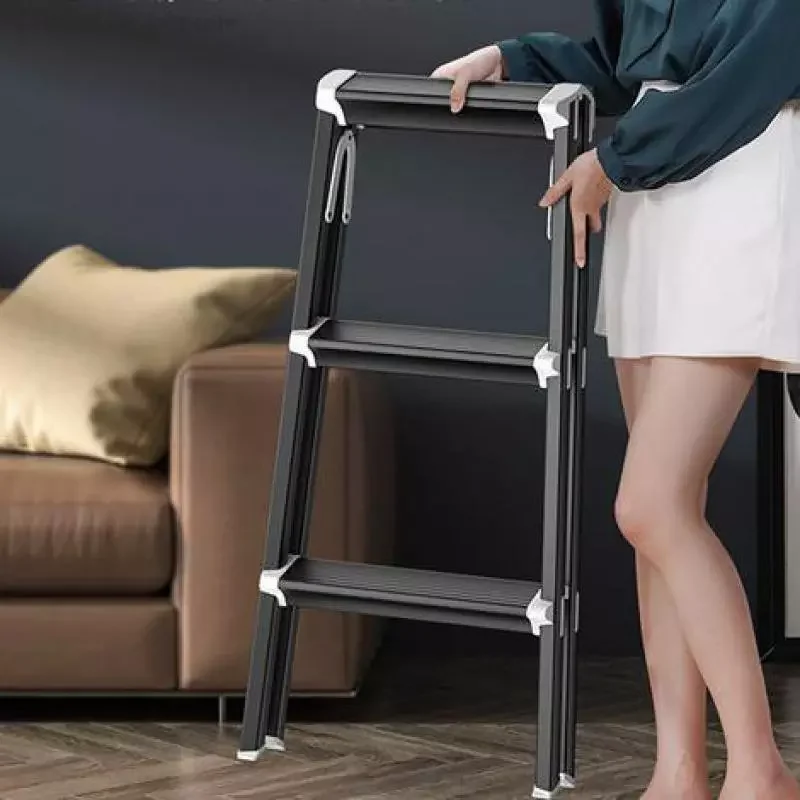 

NEW2023 Household Ladder Indoor Multi-function Folding Rack Stairs Portable Ladder Stool Thickened Aluminum Alloy Herringbone La