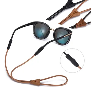 Adjustable Leather Eyeglasses Strap Sunglasses String Rope Glasses Chain Sports Band Holder Elastic  in USA (United States)