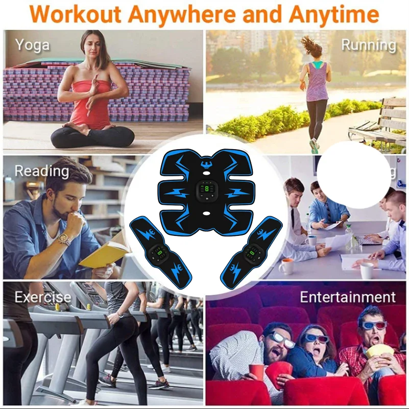 Умный фитнес-тренажер-стимулятор EMS беспроводной тренажер для пресса брюшного ABS