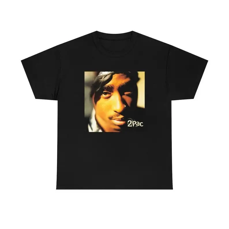

2pac Shirt 90s Hip Hop Clothing Heavy Cotton Tee Gangsta Rap Clothing Rapper Tee Old School Hip Hop Wear 2pac Gift