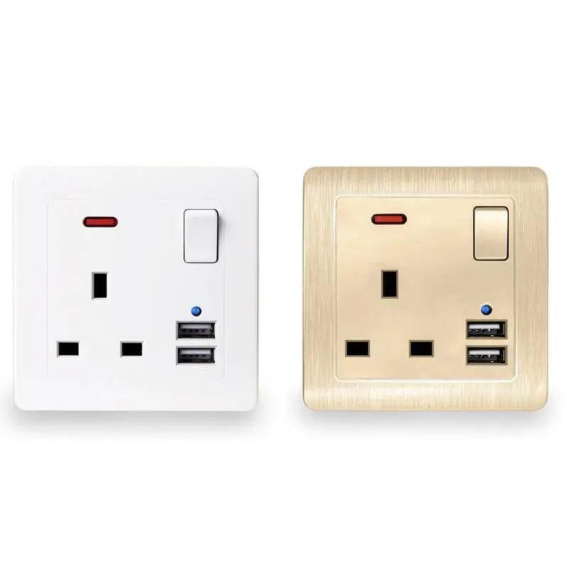 

13A/86 Type/British Single-connection Three-hole Power Socket/white