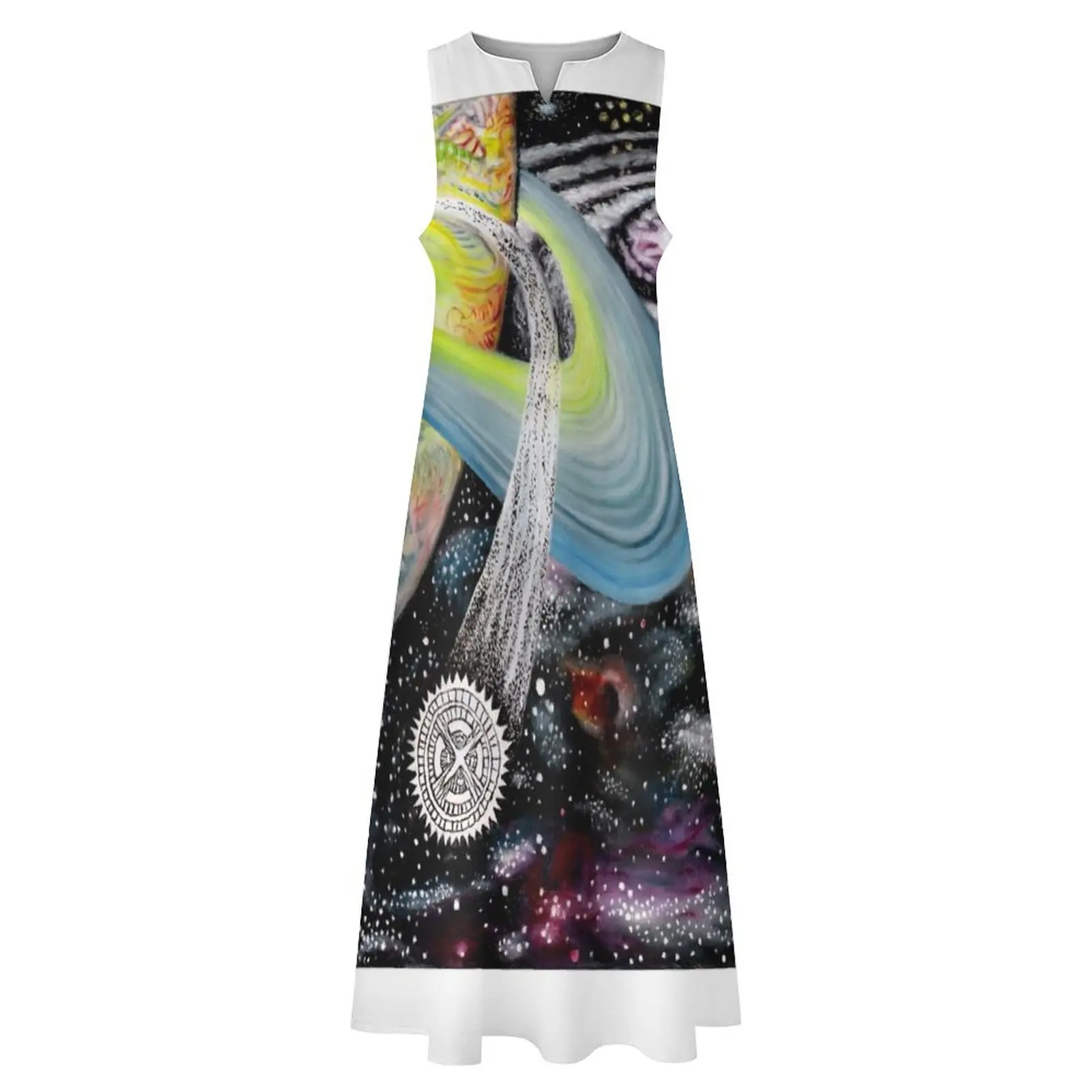 Aquari Фиолетовое платье из полиэстера