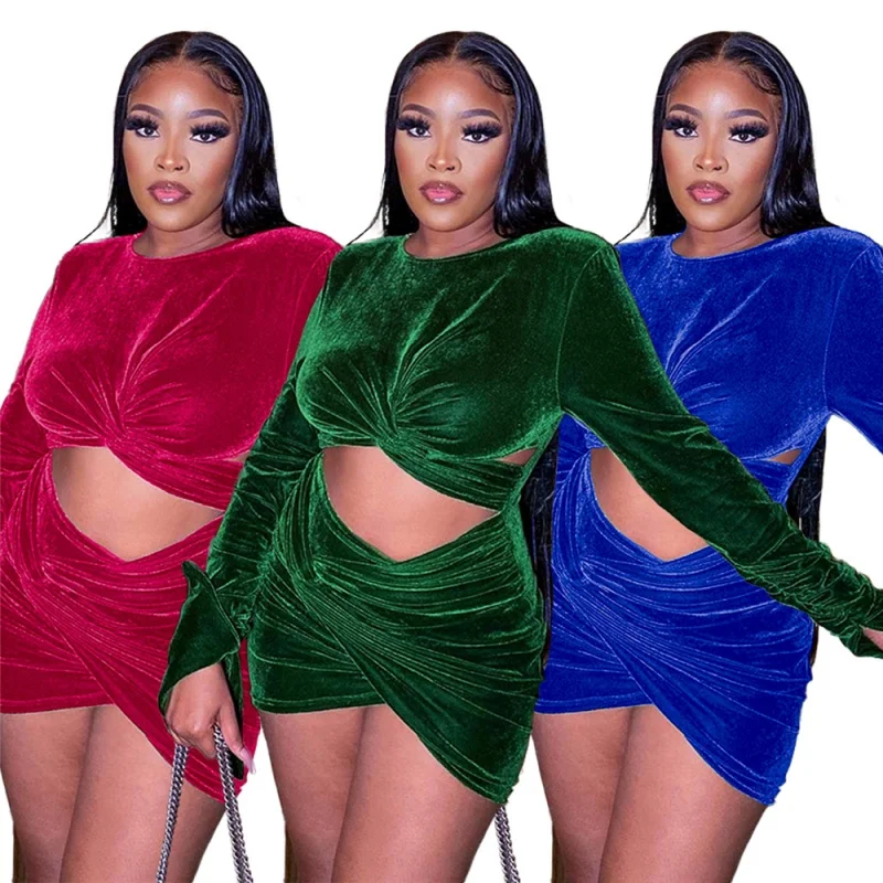 

Недорогие сексуальные платья, женская одежда для ночного клуба, платье мини фигуристки с длинным рукавом и рюшами, сексуальное женское Клубное платье