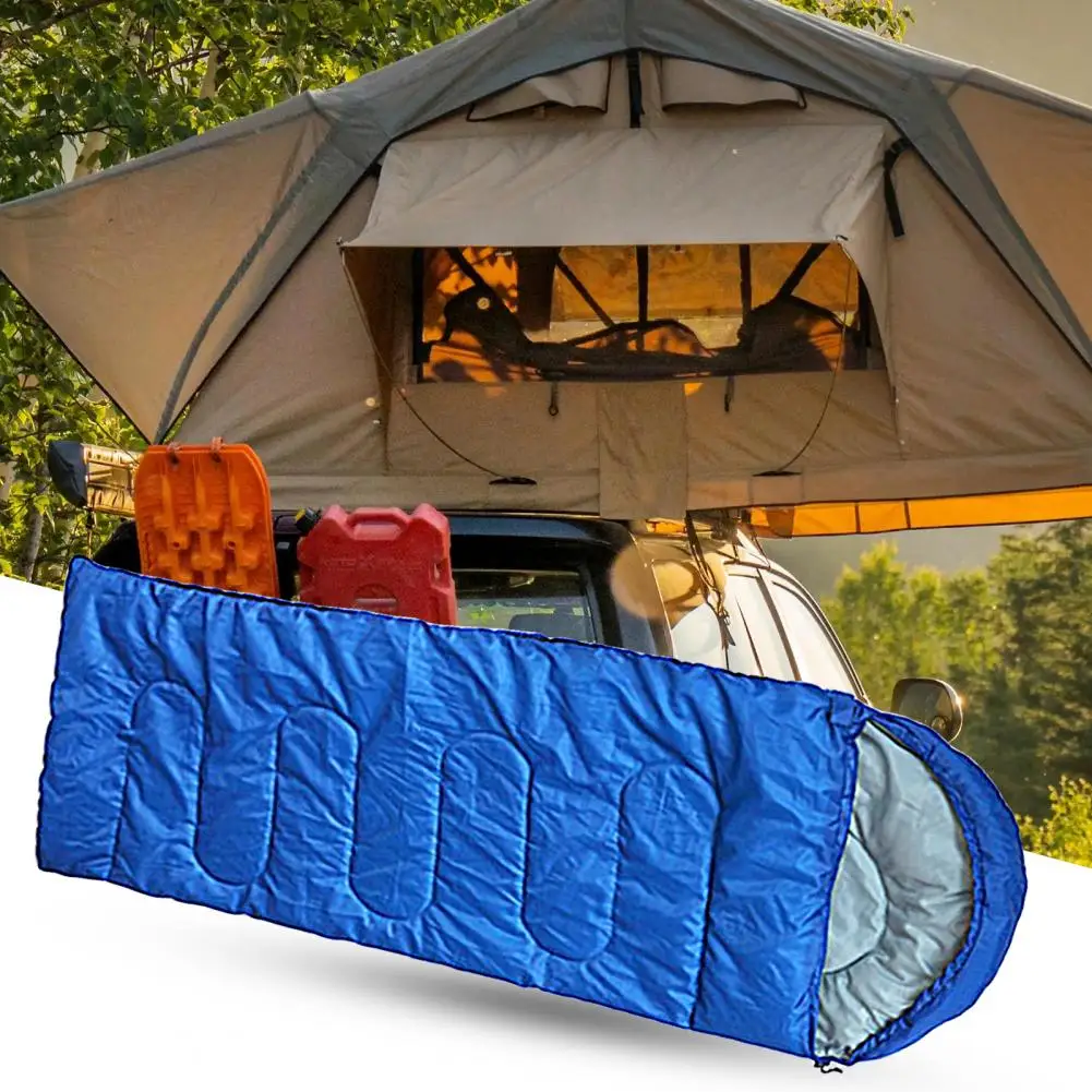 

Wear Resistant Sleeping Bag Large Space Portable Travel Envelope Sleeping Bag Polyester Traveling Sleeping Bag for Camping