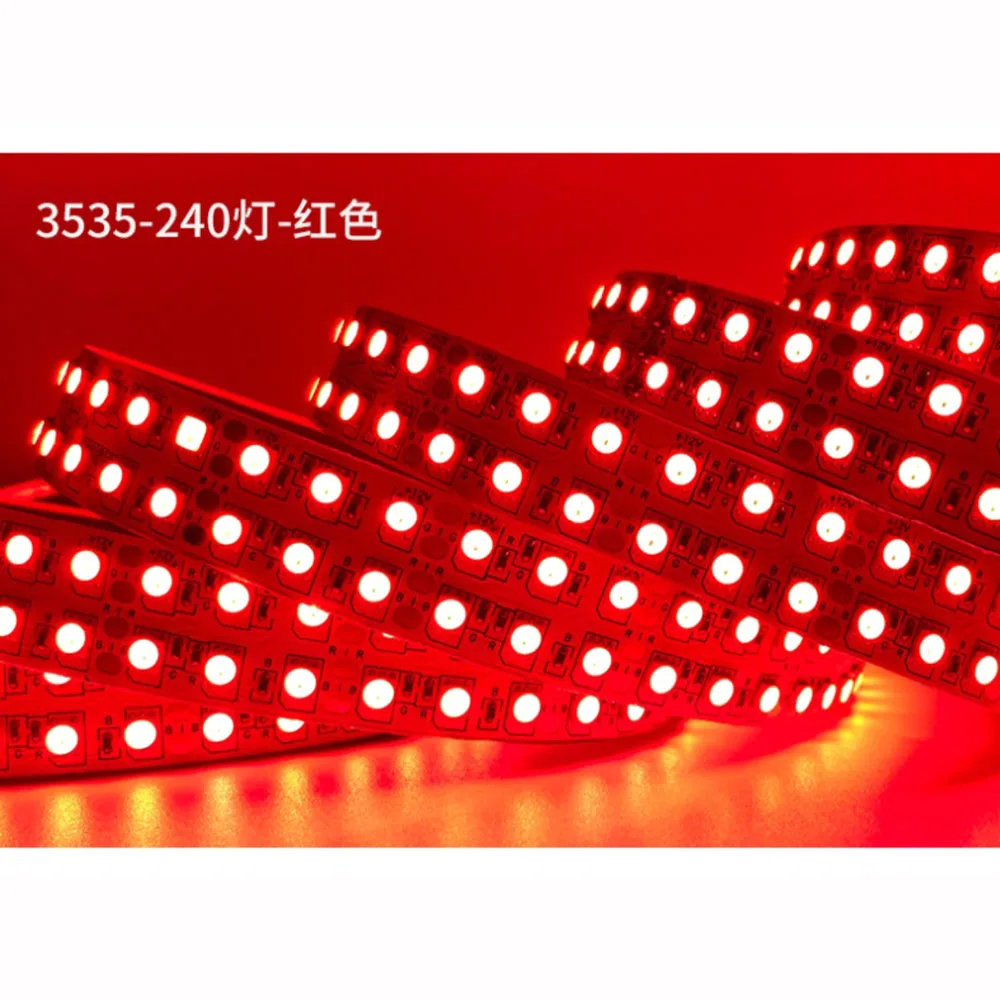 Двухрядная светодиодная лента RGB 2835 12 В 120-240 светодиодов/м 5 м/лот светодиодные