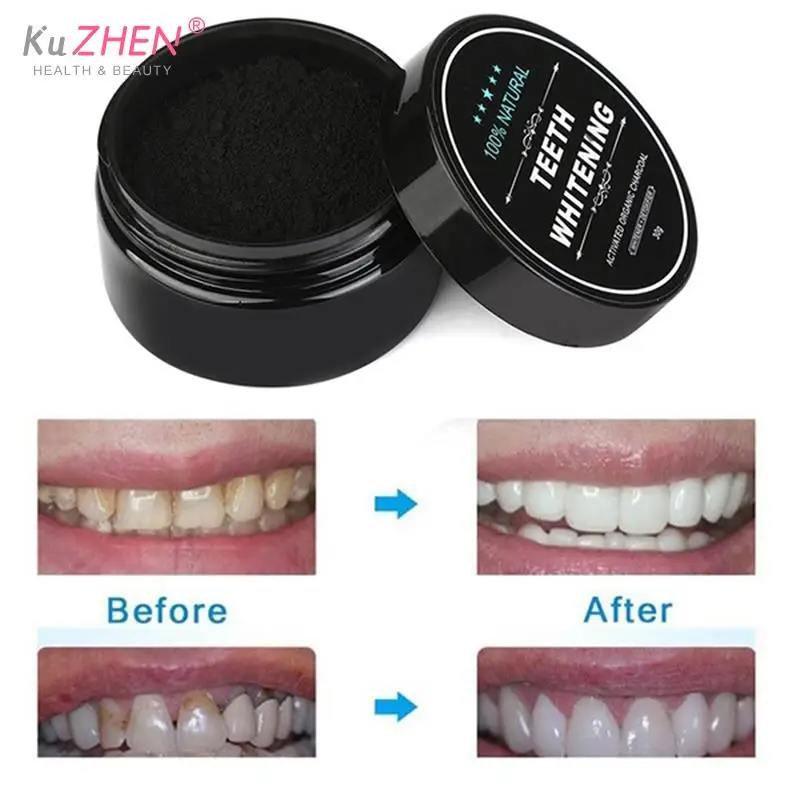 30g Teeth Whitening Powder Activated Bamboo Charcoal Powder Tooth Whitening Scaling Powder Tartar Stain Removal Teeth Whitening