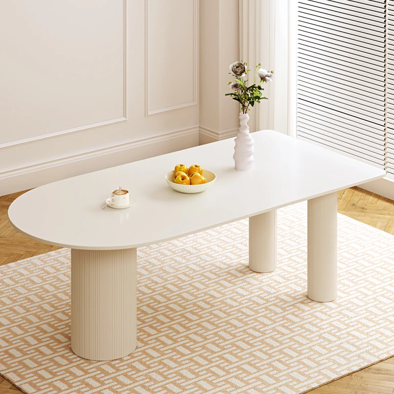 

Скандинавский дизайн, туалетный столик, простой белый кофейный Овальный Обеденный Стол, современный минималистичный столик, мебель для дома YX50CZ