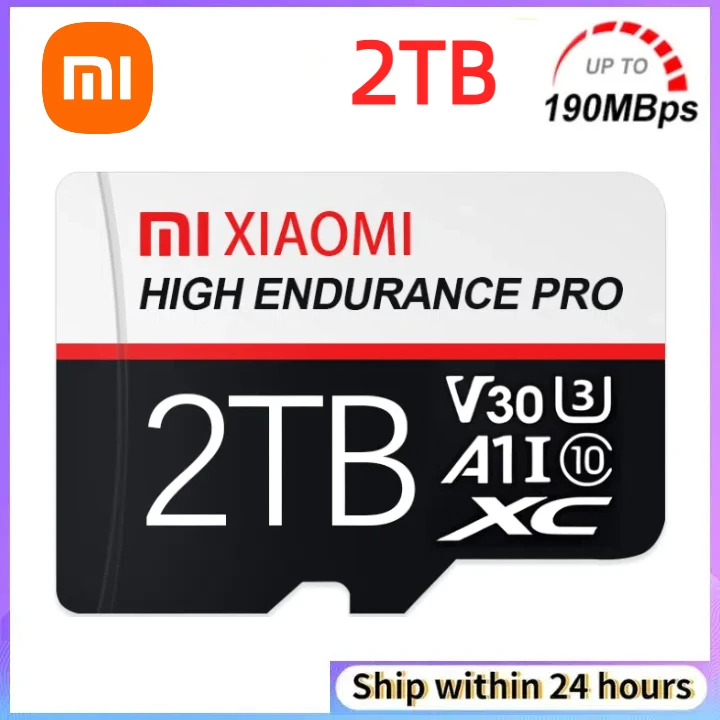 Xiaomi 2TB Micro TF SD Card U3 4K SD/TF Flash C10 U1 128 ГБ 64 256 512 V10 V30 Карта памяти для телефона