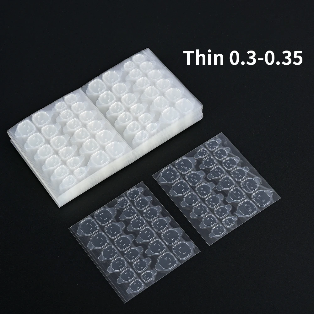 

Mewoou 240pcs Hand Sticker Transparent Double Sided False Nails Art Adhesive Tape Glue DIY Tips Fake Nail Acrylic Manicure Gel