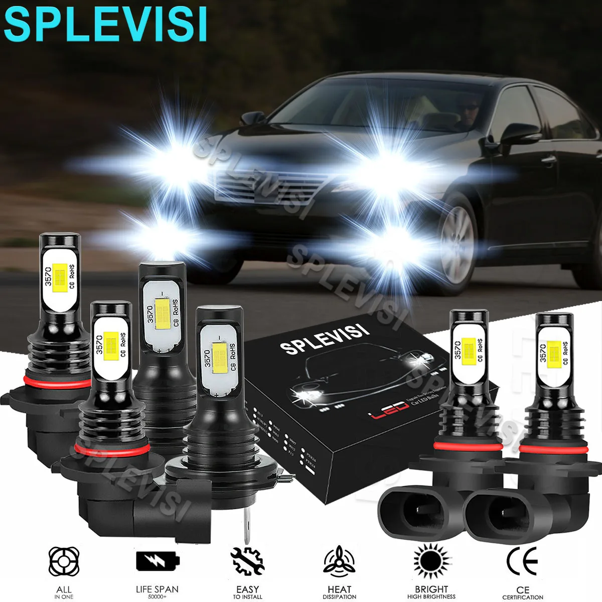 6000k Fit For Subaru Outback 2005 2006 2007 20082009  Lexus Es350 2007 2008 2009
