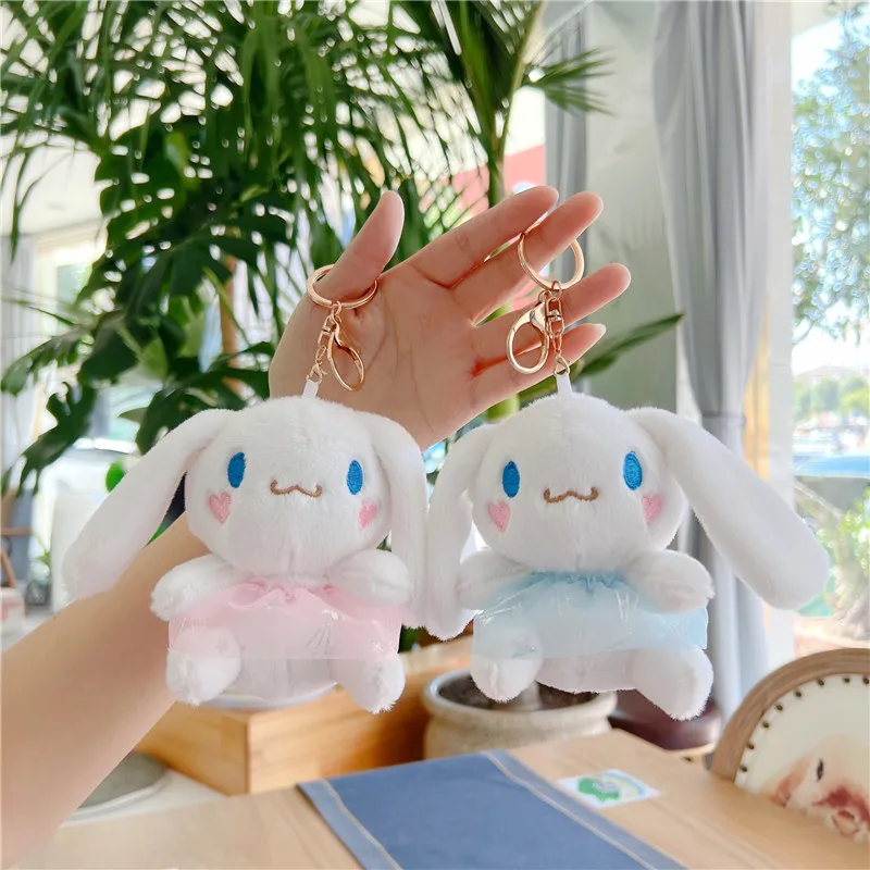 

Новинка Sanrio Kawaii Cinnamoroll плюшевая игрушка кукла брелок аниме милая кукла рюкзак кулон Рождественский подарок на день рождения Оптовая продаж...