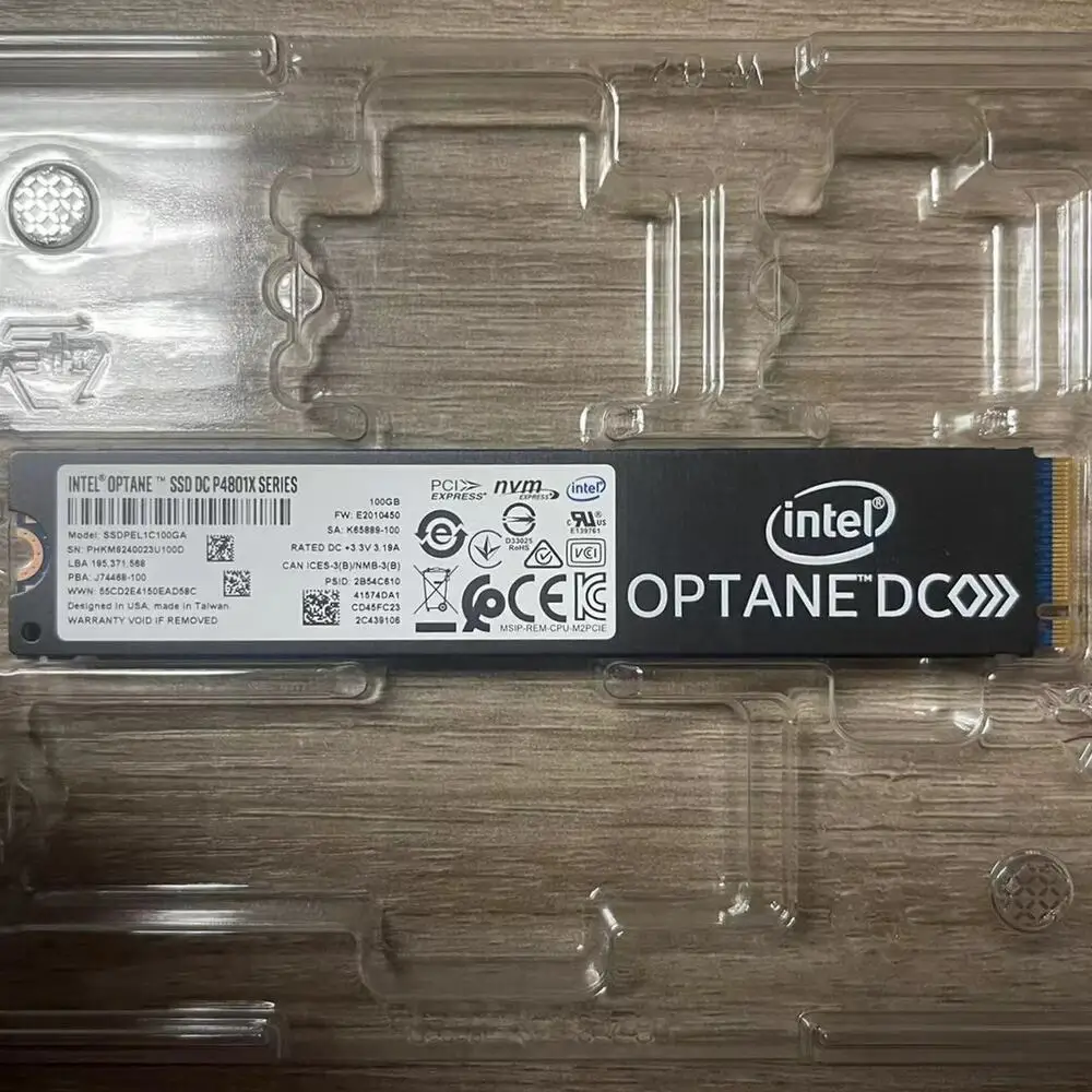 

100 ГБ INTEL SSD OPTANE M.2 P4801X 22110 PCIE X4 10.9PBW 60DWPD SSDPEL1C100D
