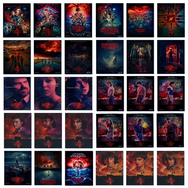 

Постер на тему сериала «очень странные дела», 4 сезона