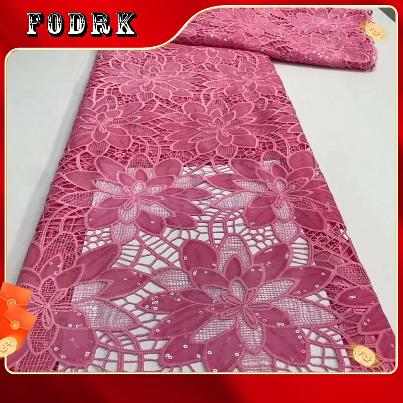 

High Quality African French Sequins Net Lace Fabric For Wedding Latest chiffon Nigerian Lace Fabrics Sewing