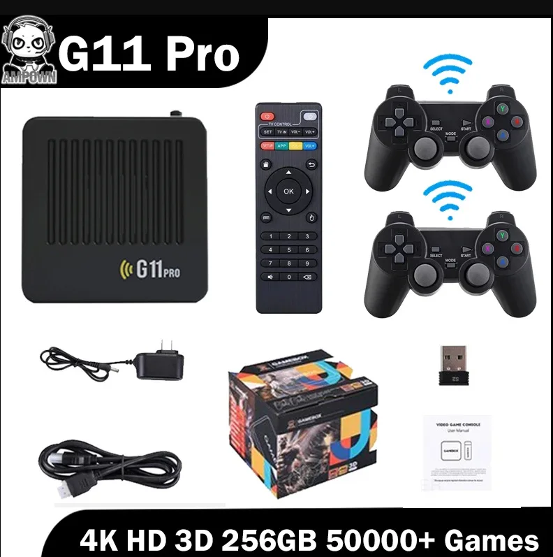 

Приставка Игровая G11 Pro 4K HD, 128 ГГц, 40000 + Ретро-игр