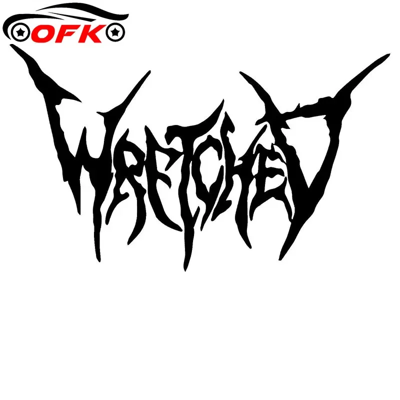 Автомобильные Стикеры модная рельефная повязка рок графическая высечка