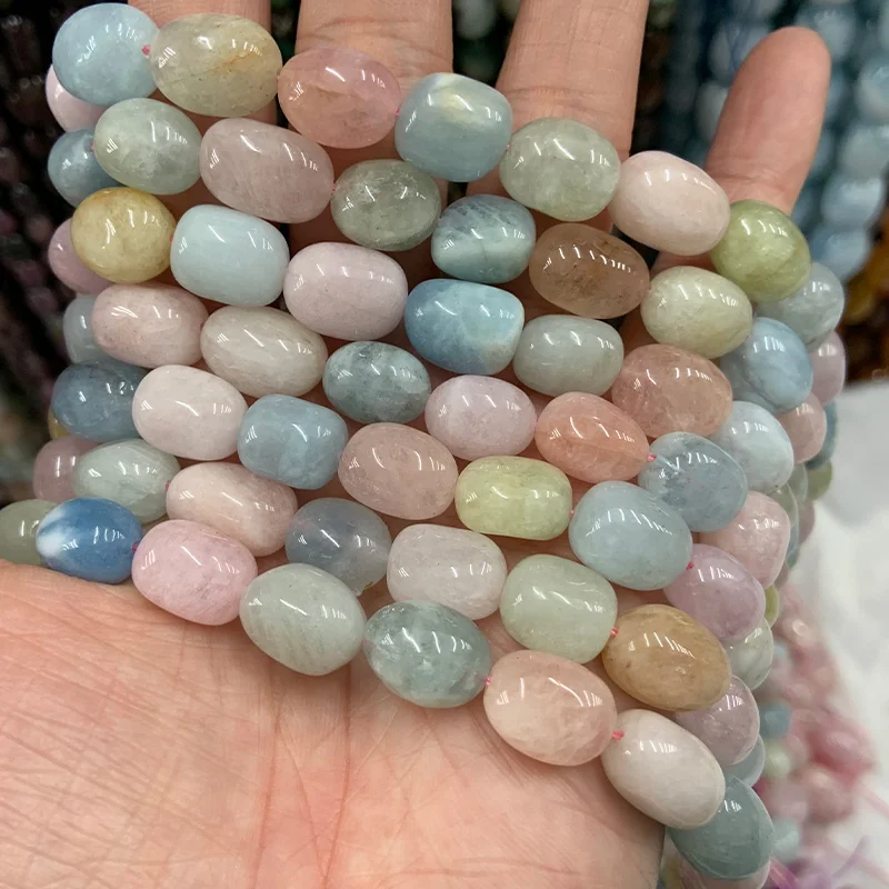 Натуральный Морган Лепидолит хризопасный камень бусины 15 дюймов картофель