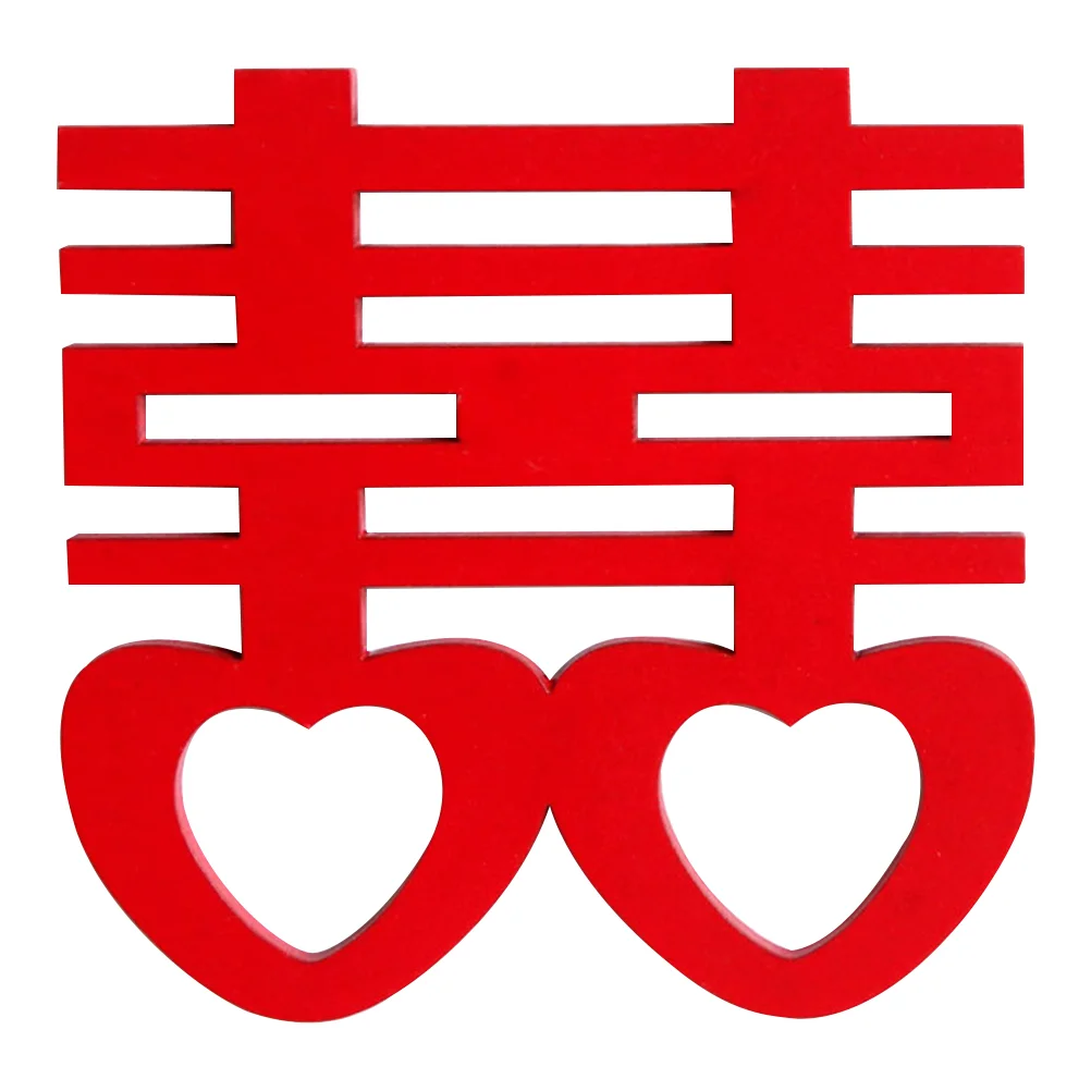 Магнит на холодильник красный праздничный двойной персонаж Xi легкое украшение