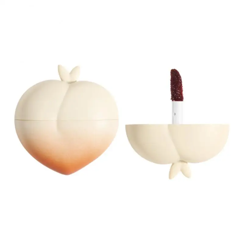 

Peach Lip Gloss 3pcs Waterlight Mirror Lip Glaze Set Velvet Sexy Red Lipstick Waterproof Non Stick Cup Lip Tint Makeup Cosmetic