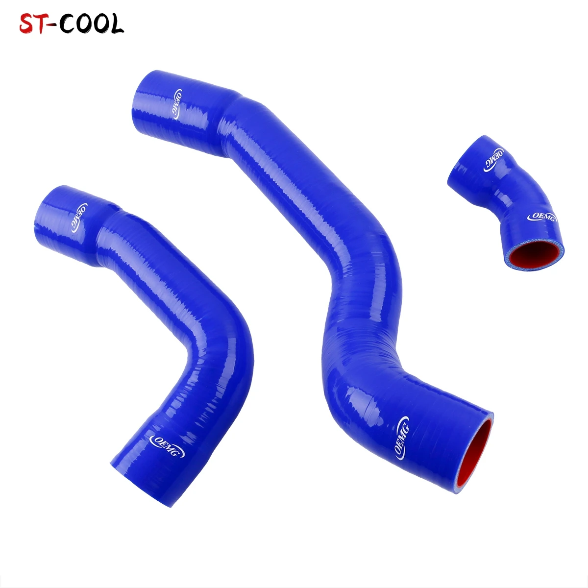 

For Ford Ranger PX1 / PX2 & Mazda Bt50 3.2L 5cyl 2011-2022 Intercooler Pipe Silicone Hoses Kit 3Pcs 10 Colors